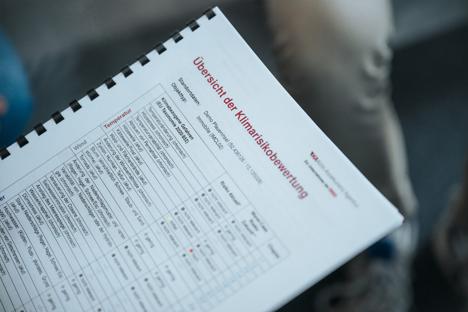 Ergebnisbericht der K.A.R.L.®-TAXO Klimarisiko- und Vulnerabilitätsanalyse